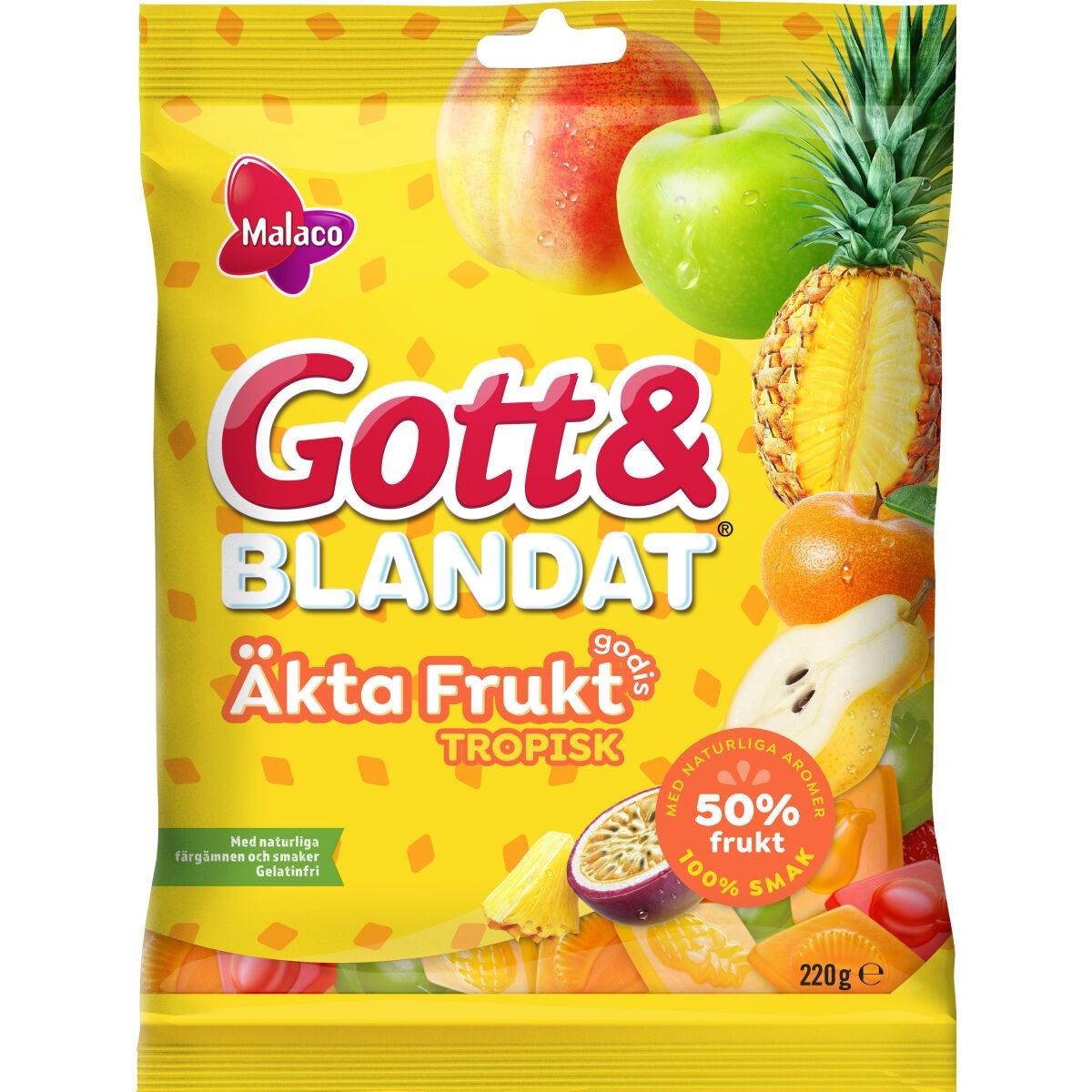 Good & mixed genuine fruit tropical - 220g - Ditt svenska skafferi