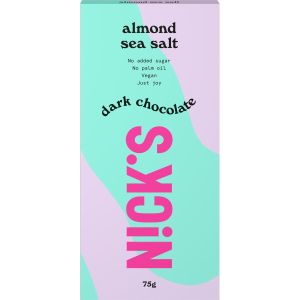 Nick's Dark chocolate almond sea salt - 75g