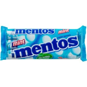 Mentos Fruktdrageér Mint - 3 pack