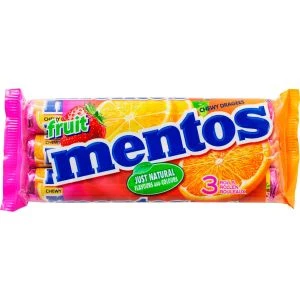 Mentos Fruktdrageér Frukt - 3 pack