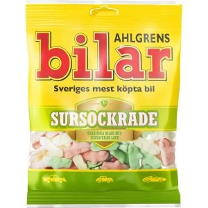 Ahlgrens Bilar sursockrade - 130 g