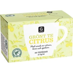 GARANT GRÖNT TE CITRUS - 20P