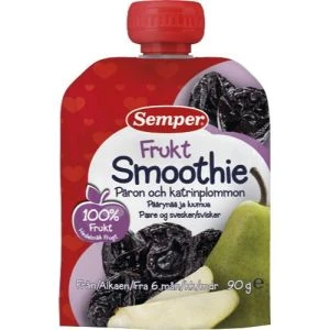 Semper Smoothie päron & katrinplommon 6 M - 90g