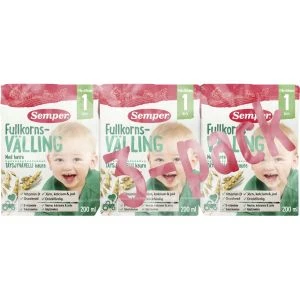 Semper 3-pack Fullkornsvälling 1 år drickf - 600ml