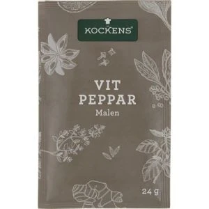 KOCKENS Vitpeppar malen påse - 24g