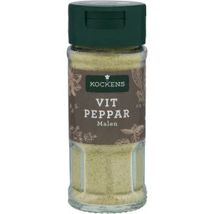 KOCKENS Vitpeppar malen gourmetglas - 45g