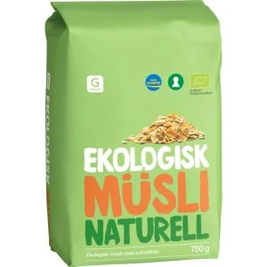 Garant ekologiska varor Ekologisk musli naturell - 750G