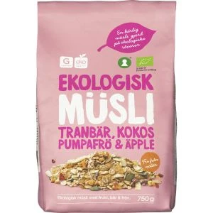 Garant ekologiska varor Ekologisk musli frukt & bär - 750G