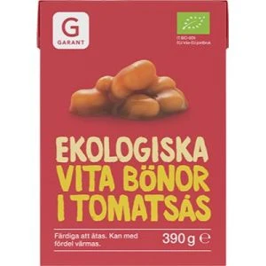 Garant Vita bönor i tomatsås EKO  - 390g