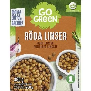 GoGreen Röda linser - 380g