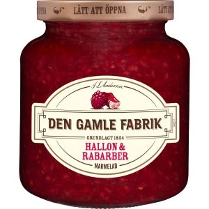 Den gamle fabrik HallonRabarber Marmelad - 380 g