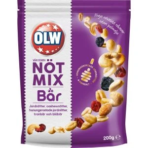 OLW Nötmix med Bär - 200 gram