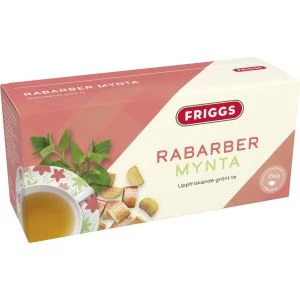 Friggs Te Rabarb. Mynta - 20 st