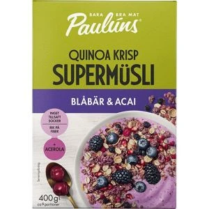 Paulúns Müsli Blåbär & Acai - 400 g