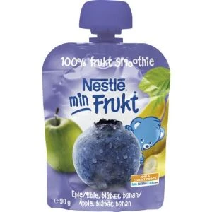 NESTLÉ Min Frukt Äpple Blåbär Banan 6 mån - 90 G