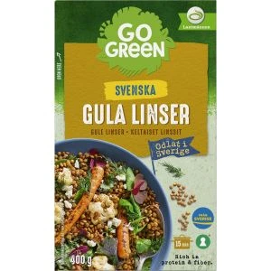 GoGreen Gula Linser Svenskodlade - 400g