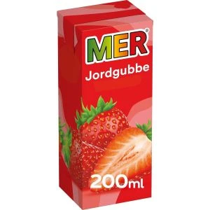 MER Fruktdryck utan kolsyra JORDGUBB - 200ml