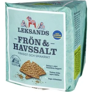 Leksands Knäckebröd Trekant Frön & Havssalt - 200g