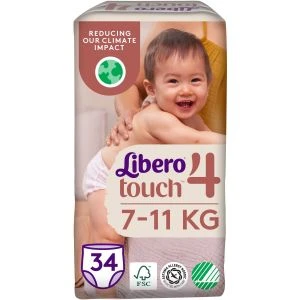 LIBERO Touch 4 ByxBlöjor 7-11kg - 34PC