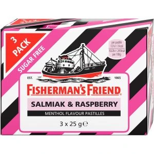 Fisherman's Friend Salmiak & Raspberry Sockerfri - 3 x 25 g