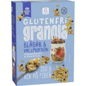 Garant Glutenfri granola blåbär/vallmo - 350g