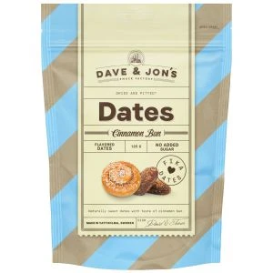 DAVE & JON'S Dadlar Kanelbulle - 125g
