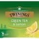 TWININGS GRÖNT TE & CITRON - 50 pås