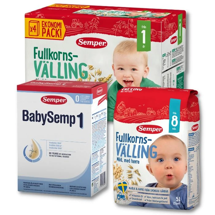 Top 3 bestsellers of our Swedish baby food items.